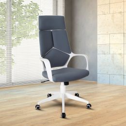 Techni Mobili Modern Studio Office Chair; Grey/White