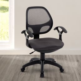 Techni Mobili Midback Mesh Task Office Chair; Black