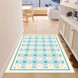 Simple Geometric Home Entrance Floor Mat Crystal Velvet Absorbent Non-slip Arched Rectangle Carpet Home Decoration Foot Mat Semi-circle Door Mat (Type: 03 Rectangle, size: 80*120cm)