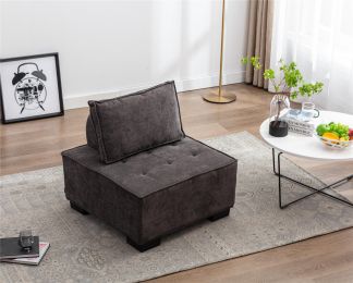 LIVING ROOM OTTOMAN /LAZY CHAIR (Color: Grey)